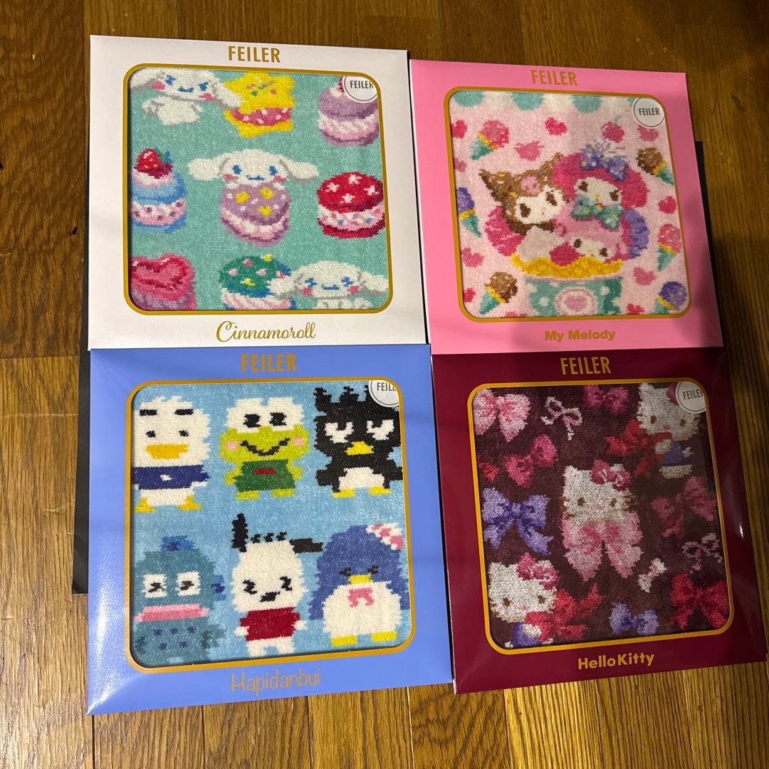 フェイラ－ サンリオハンカチ４枚セットFEILER Sanrio サンリオコラボ