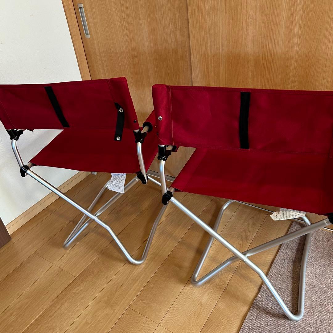  peak スノーピーク　FDフォールディングチェアワイド赤　2脚セット
