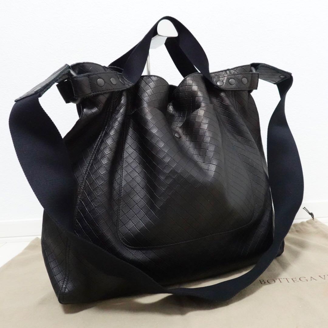 ボッテガヴェネタ　イントレッチオ　ミラージュ　ショルダーバッグ　トートバッグ　黒