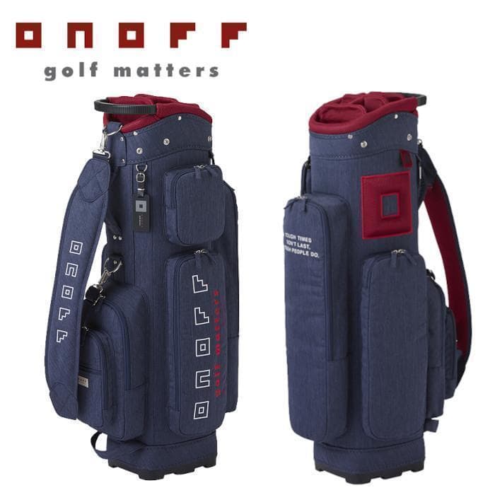 新品 2024年 ONOFF オノフ キャディバッグ OB0225 ネイビー