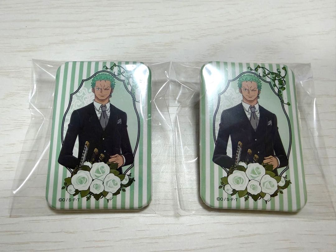 ゾロ ウエディング缶バッチ 2個セット