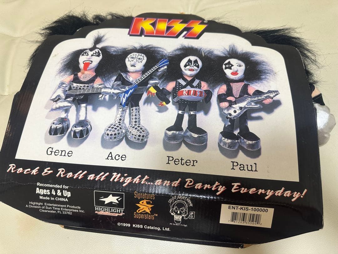 KISSレア希少1999年製 バンドメンバー ぬいぐるみ4体セット