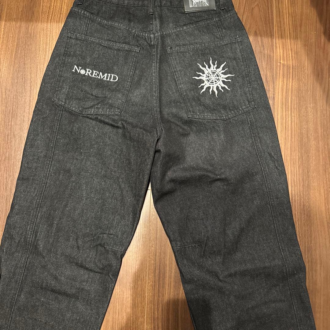 noremid ノーリミッド　ブラックデニムパンツ