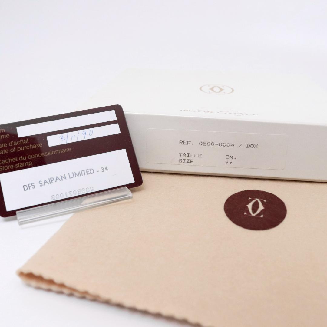 美品 カルティエ マストライン 細ベルト　ボルドー 80cm±7　606