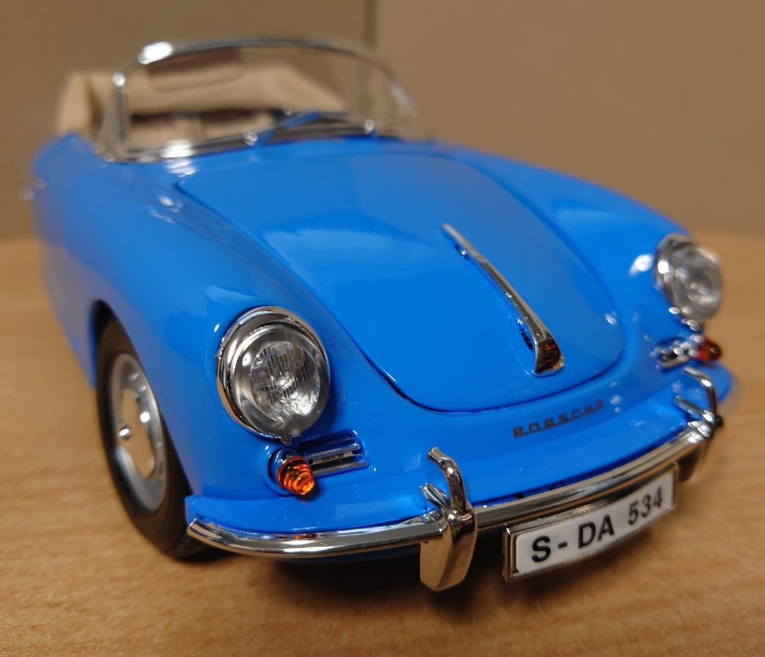 1/18 ポルシェ356B オープン ブルー PORSCHE 356B 1961