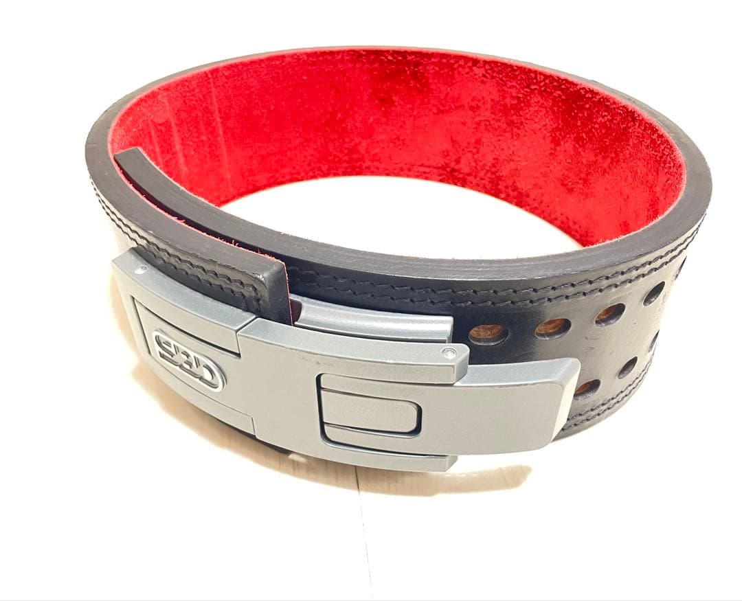 SBD パワーリフティングベルト 黒赤　Lサイズ