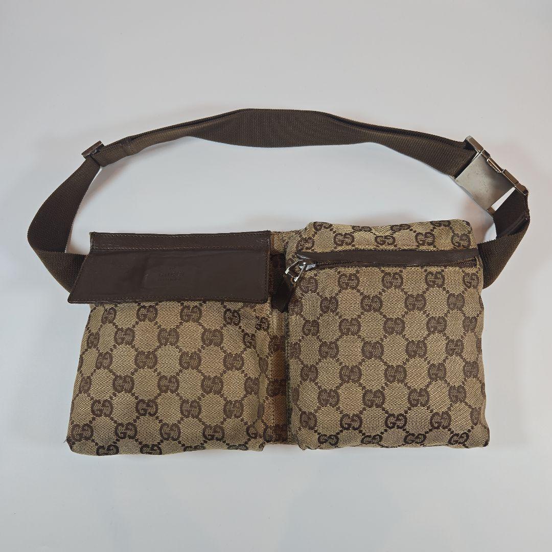 【かなかな】GUCCI★ボディバッグ★ウエストポーチ★GG柄★