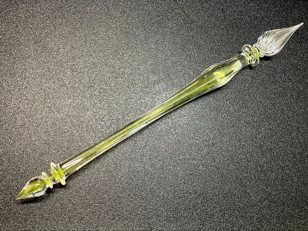 哲磋工房　ガラスペン　黄色