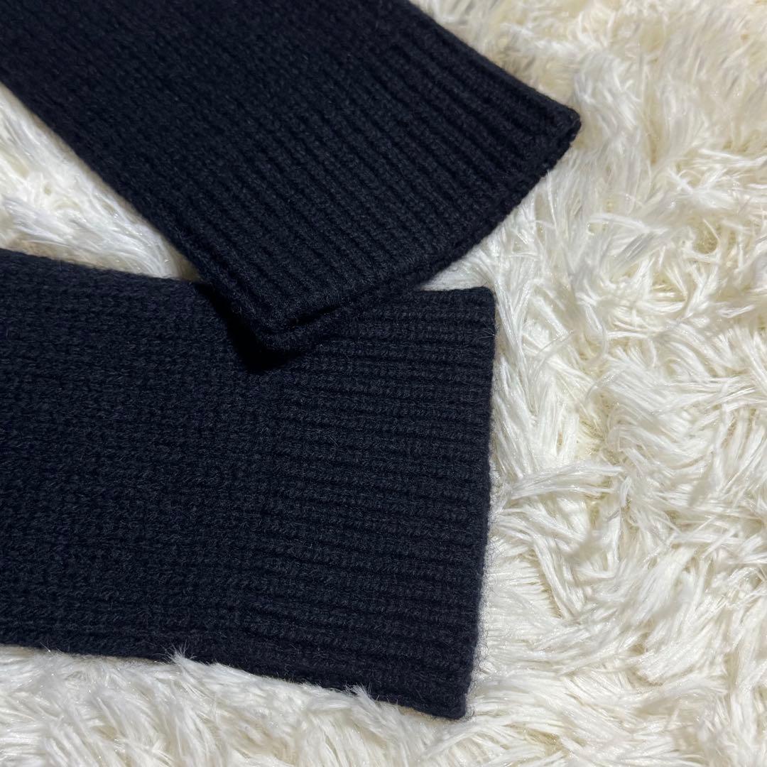 n100 エヌワンハンドレッド　カーディガン 長袖　カシミヤ100 ベルト付き