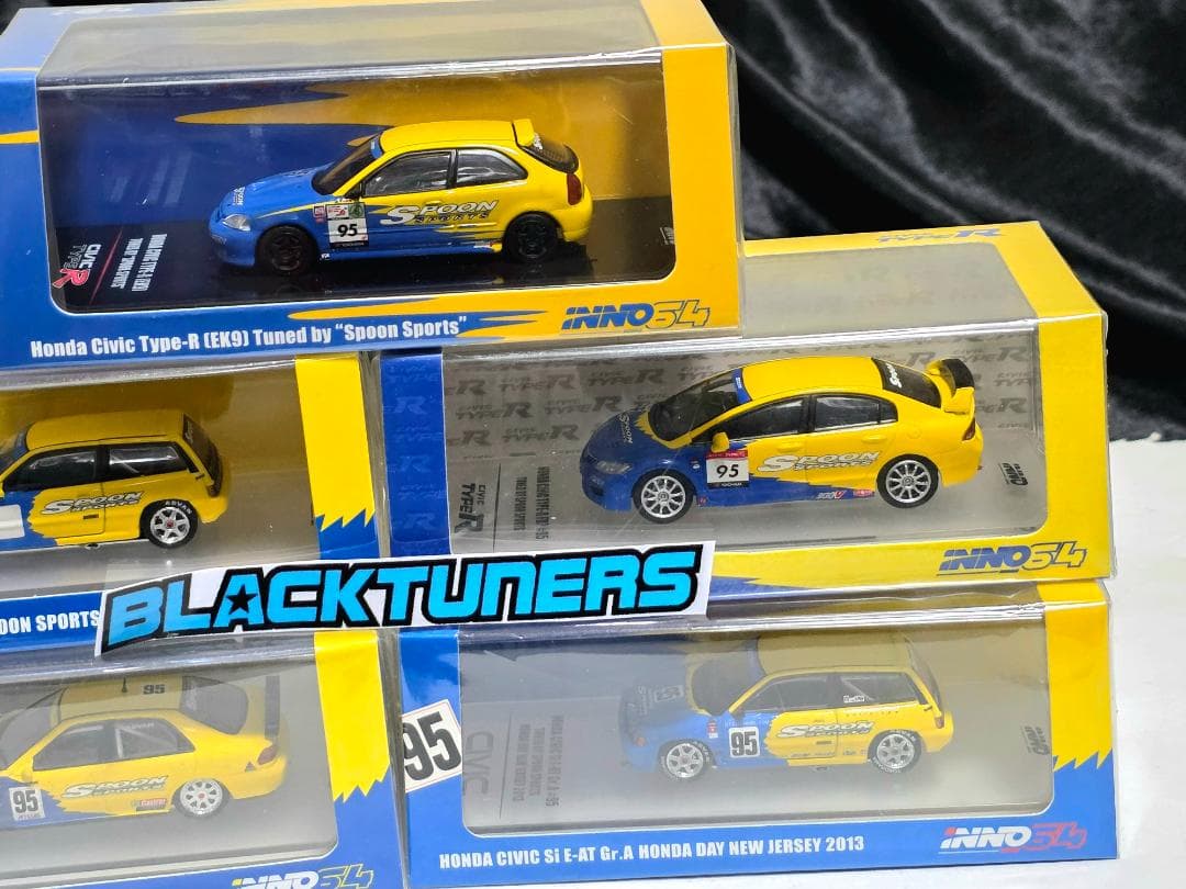INNO64イノモデル1/64 ホンダ シビック Spoon 5セット 限定