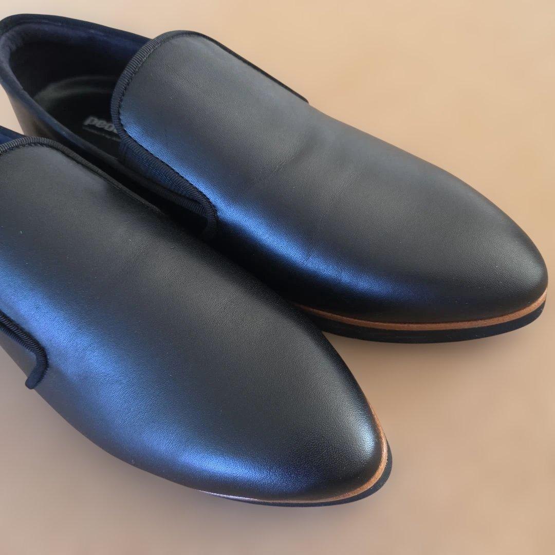 新品未使用 pedala アシックス ローファー ブラック 24cm