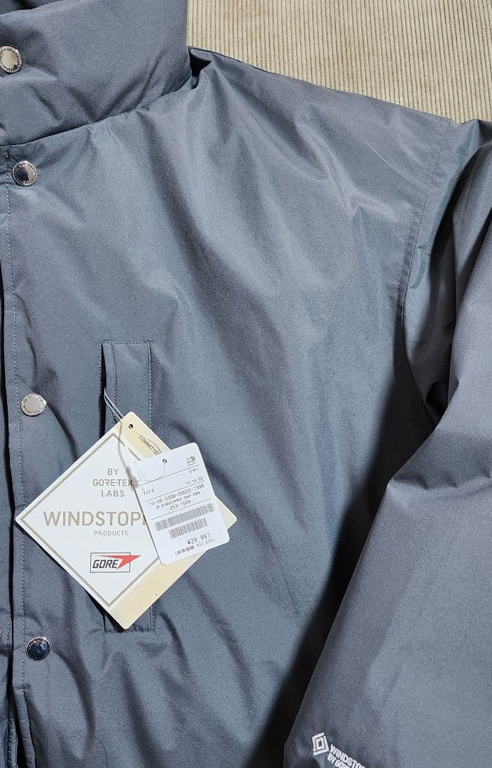 新品　プラスフェニックス 別注 ゴアテックス スナップ ダウンジャケット L