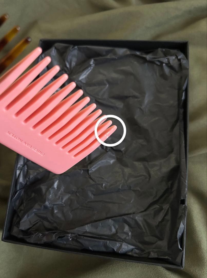 DRIES VAN NOTEN ツートンコーム 約23cm