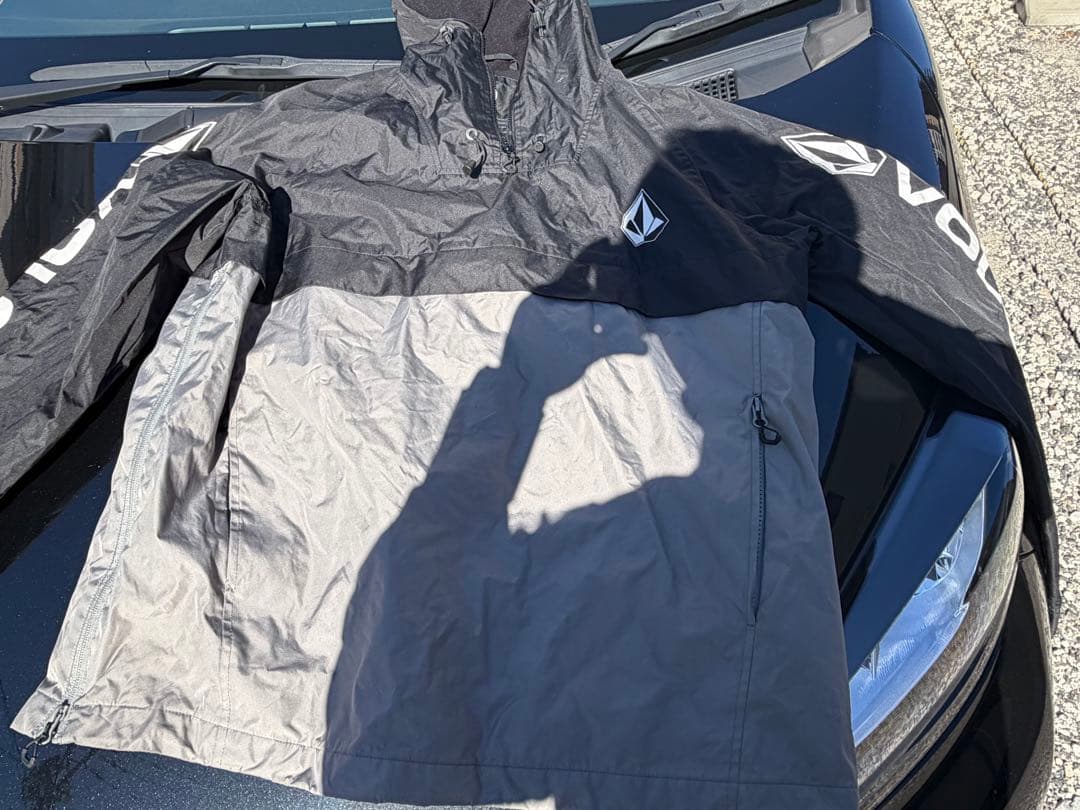 VOLCOM アノラックジャケット ブラック/グレー　撥水ウェア