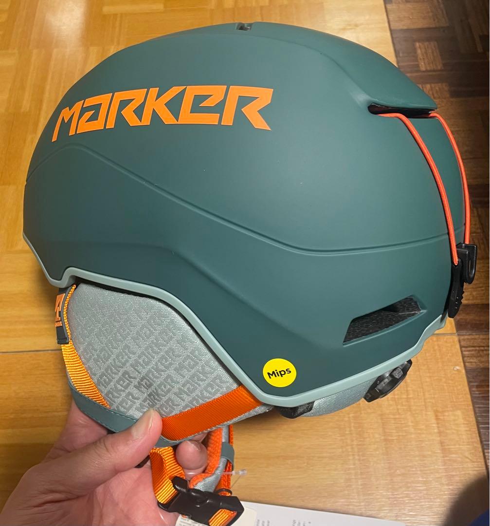 新品未使用MARKER ヘルメット CONFIDANT MIPSグリーンオレンジ