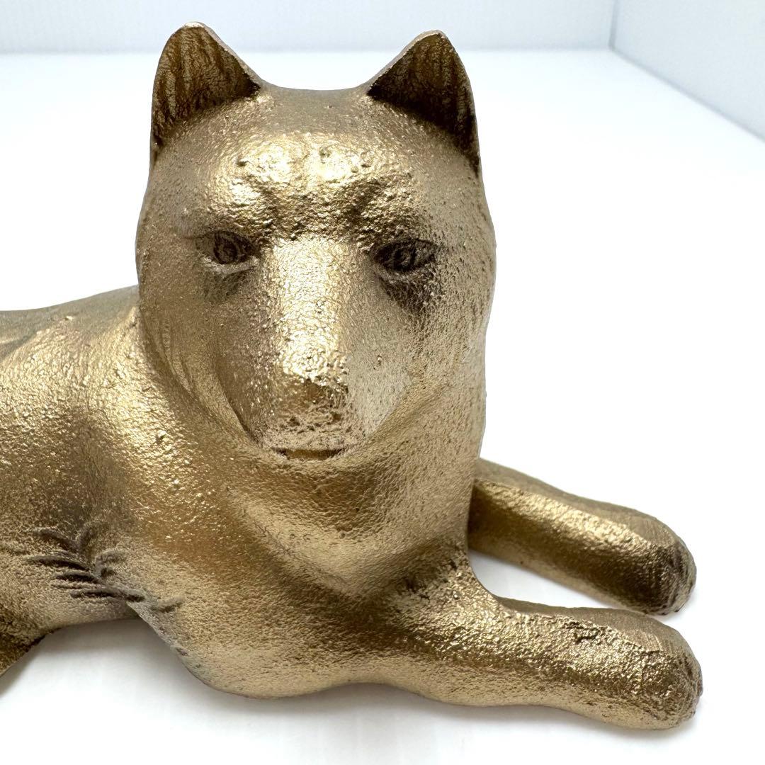 高岡銅器 環水作 日展作家 犬 戌 置物 二匹 鉄 干支 伝統工芸 縁起物