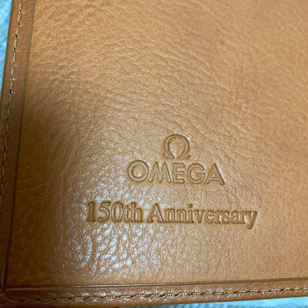 オメガ　メモ　レザーカバー　ボールペン付き