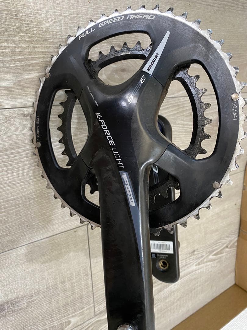 FSA-KFORCE LITE カーボンクランク　50/34t アーム172.5
