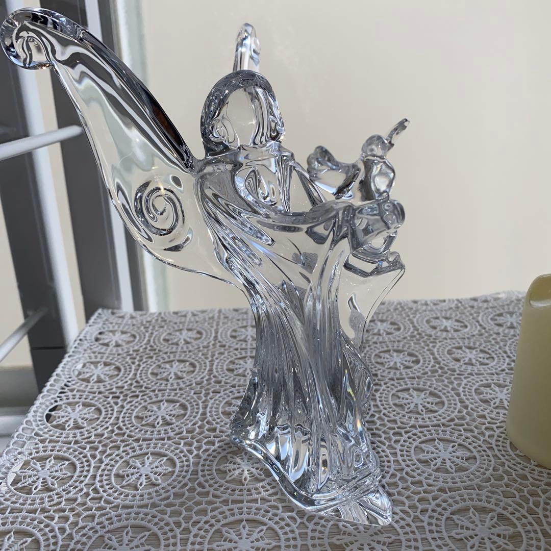 Baccarat製 クリスタルガラス 天使 愛と平和