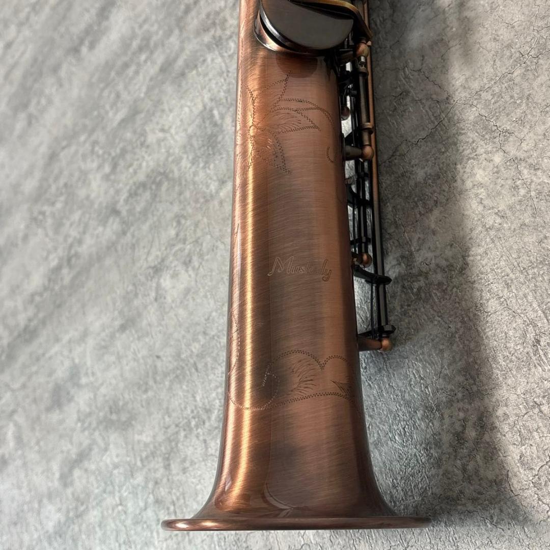 【極美品、希少】Muslady マスレディ ソプラノサックス 送料無料 匿名配送