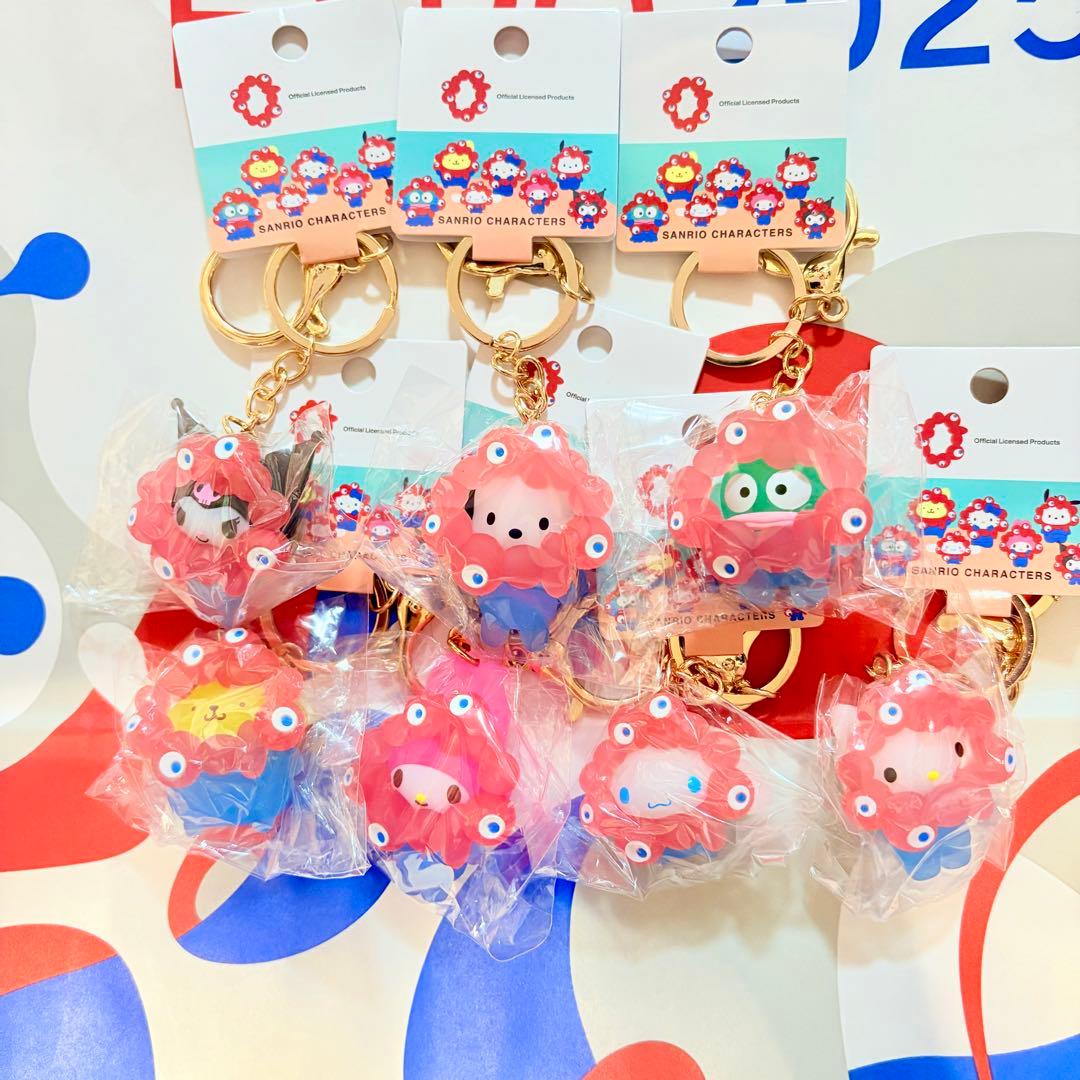 サンリオキーホルダー　ミャクミャク　クリアカラー　コンプリート　大阪関西万博