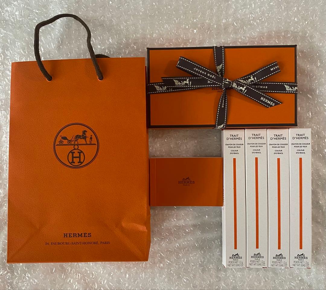 エルメス　アイカラーペンシル　4本セット　アイライン　ブラウン　ノワール　黒