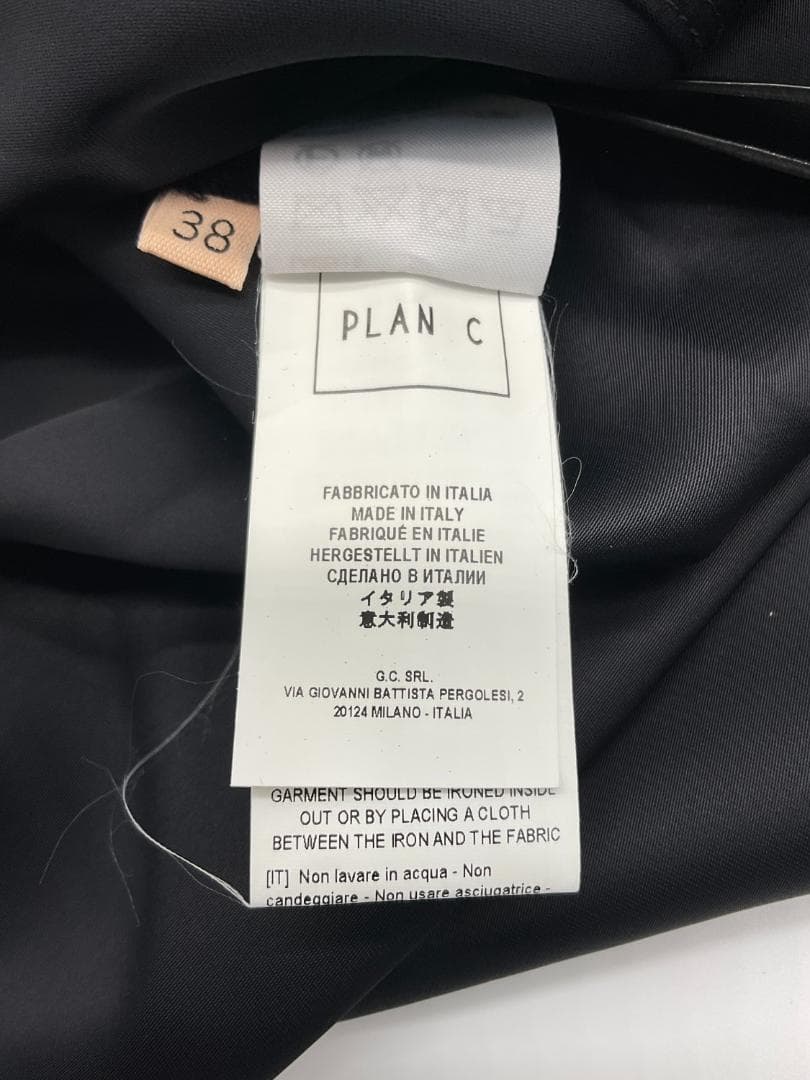【新品】Plan C 身頃切り替えレーヨンシャツ 38