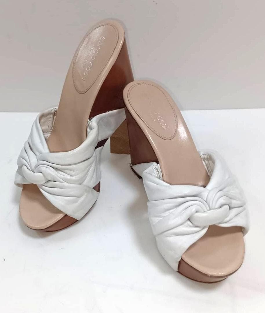 【セット売り】セルジオロッシ 2足 まとめ売り 35.5 厚底 本革 レザー