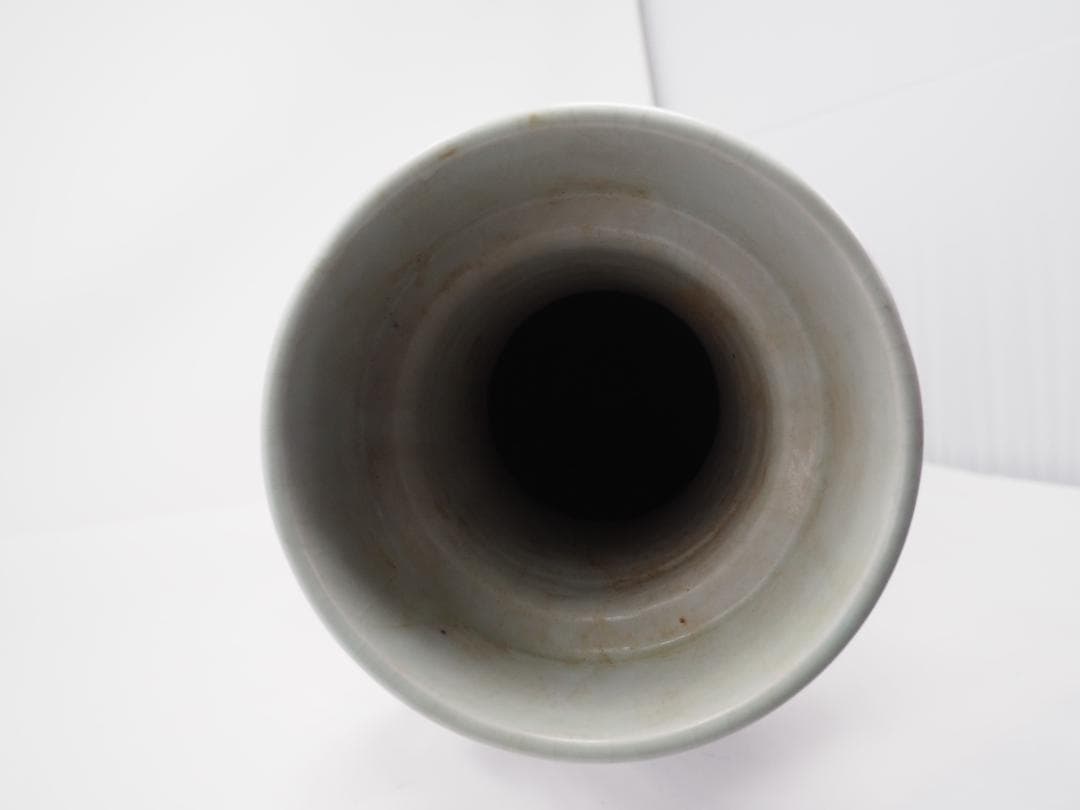 青花龍文象耳瓶　染付　瓶　壺　鳳凰　象　中国　中華