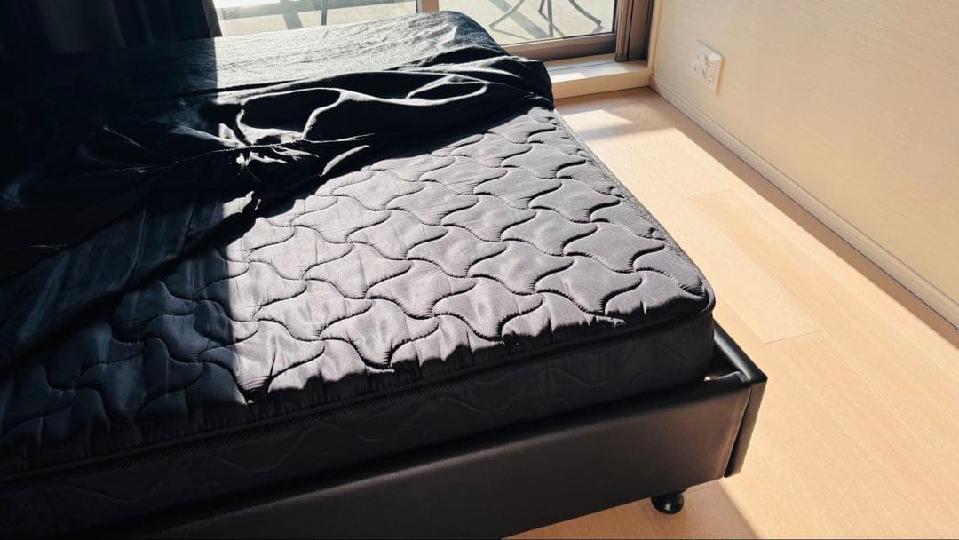 3*★様 レザー　ダブルベッド　フレーム＆マットレス