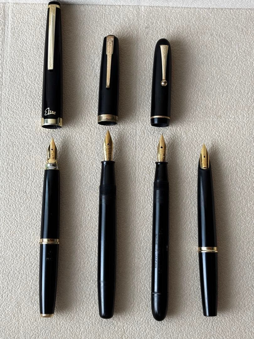 18K 14K パイロット　PILOT morison 万年筆　4本セット