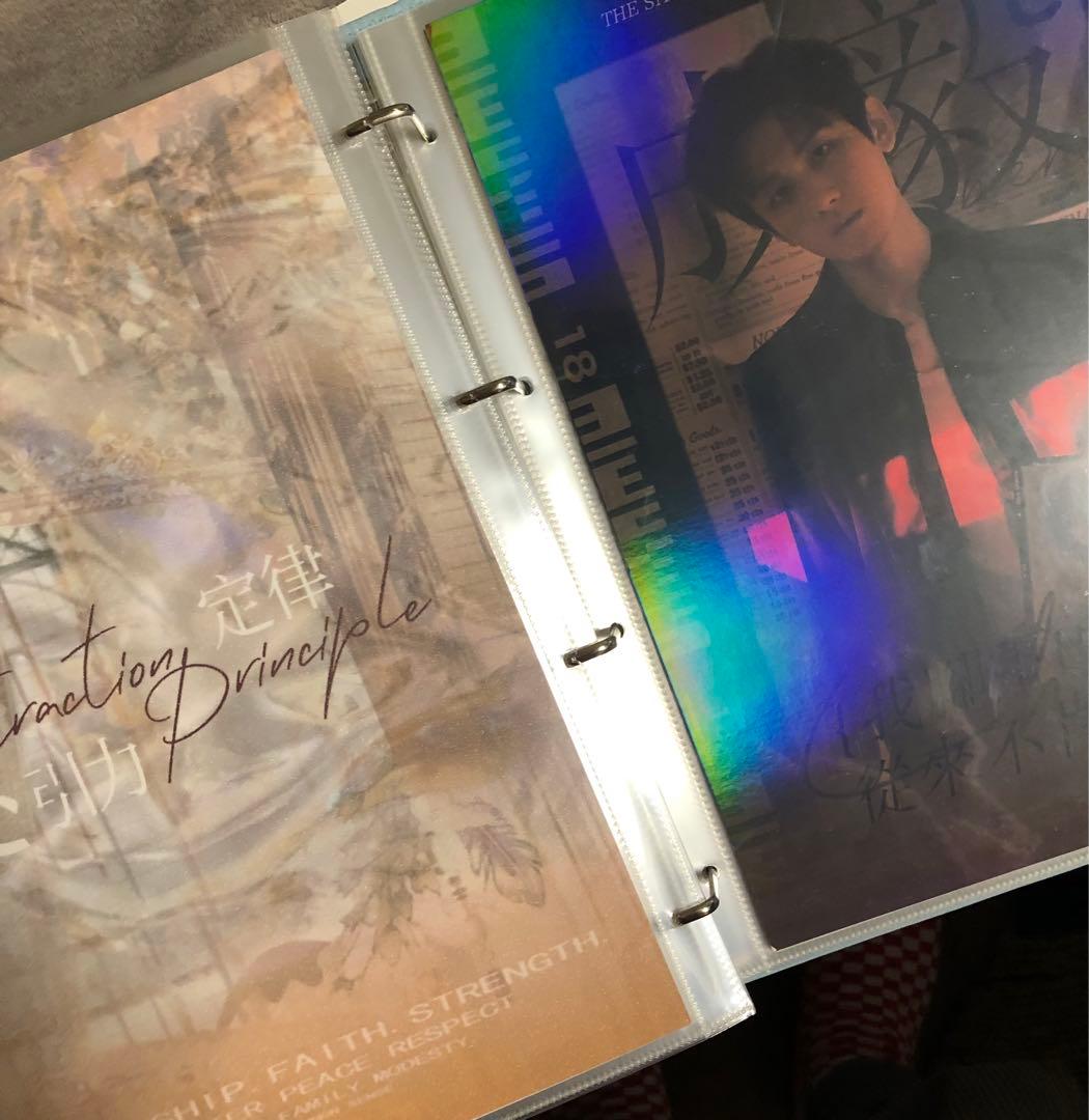 成毅 チョンイー A4ポスターアルバム バインダー ファイル A4カード50枚入