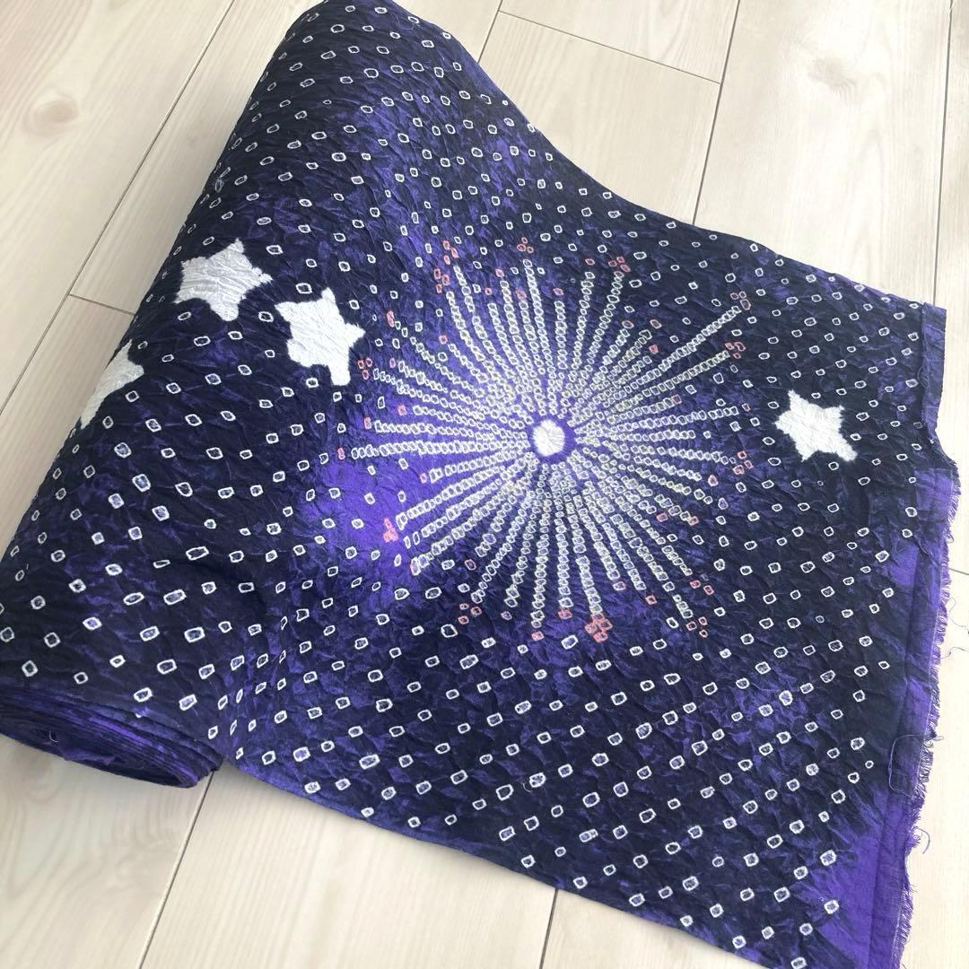 ちぃ 有松鳴海絞り　有松絞り浴衣　反物　湯のし済み　花火　No.2-150