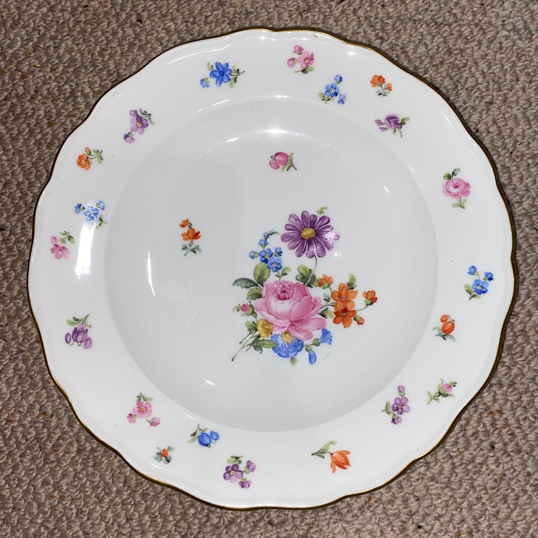 マイセン 大皿　24cm 5枚セット　スクラッチ無し