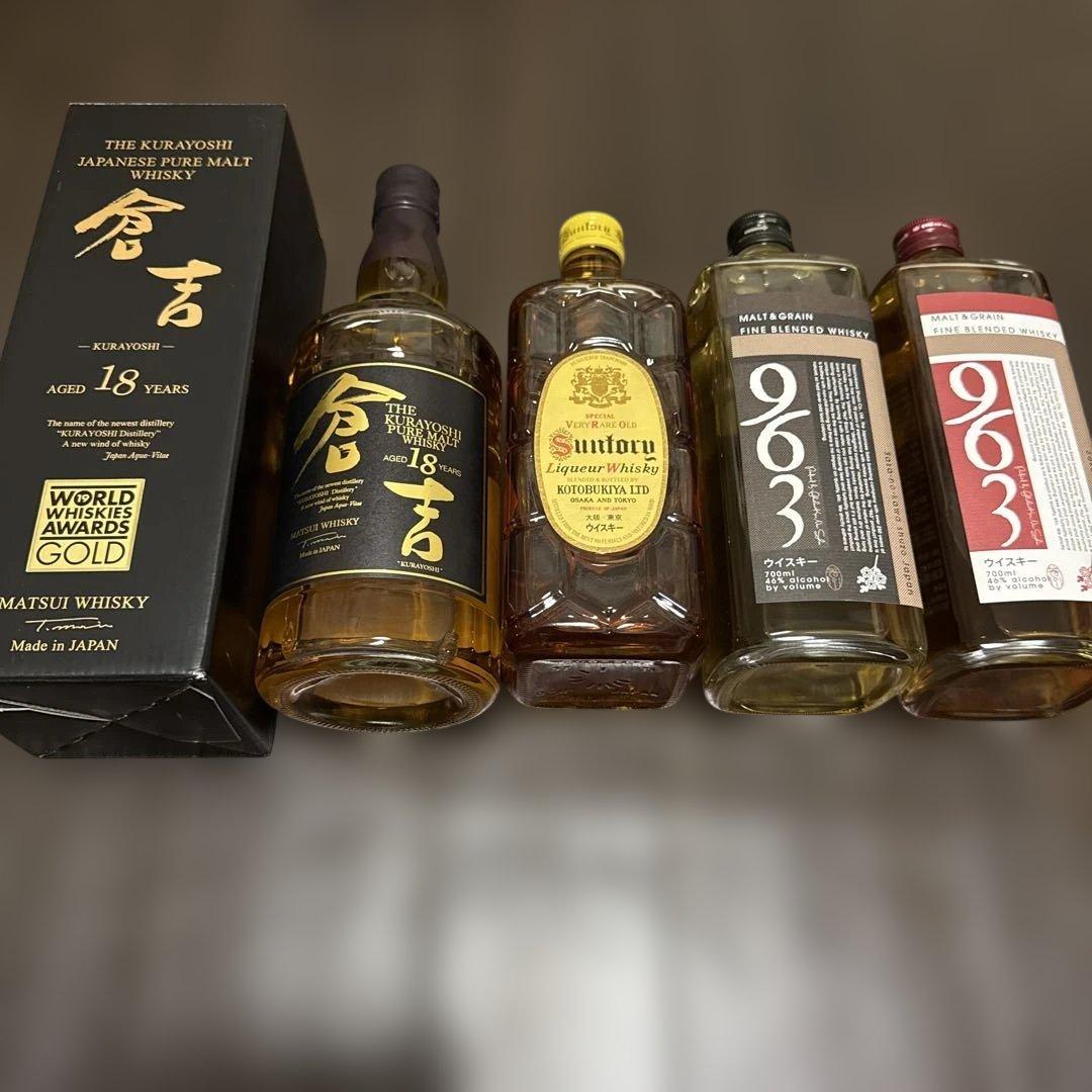 国産ウイスキー飲み比べ4本セット