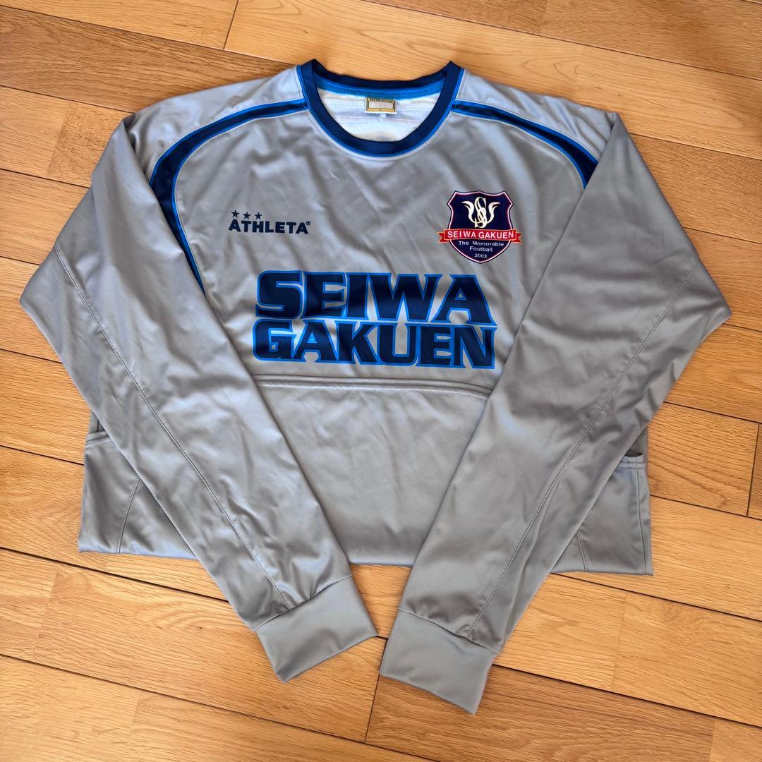 聖和学園　灰色長袖ユニフォーム　Lサイズ