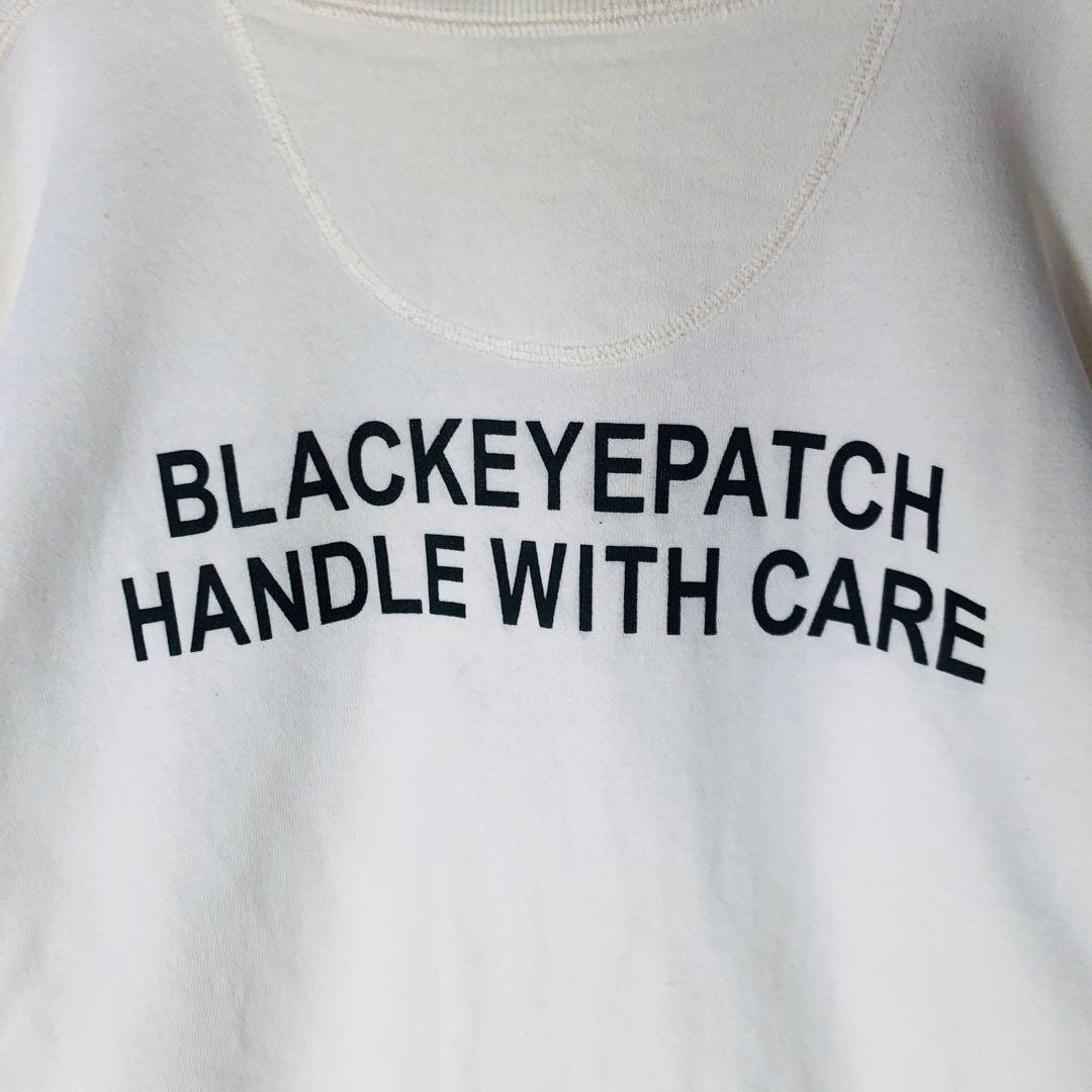 【希少XLサイズ】ブラックアイパッチ センター刺繍ロゴ スウェット 取扱注意