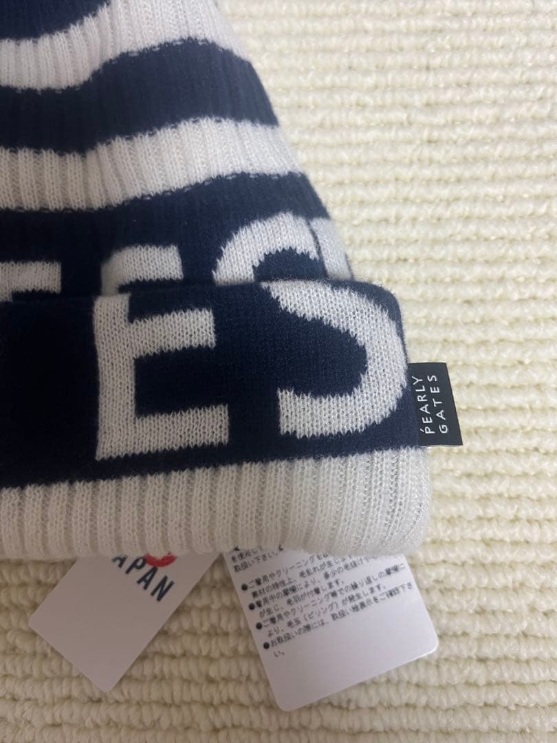 新品　ゴルフ　パーリーゲイツ　PEARLY GATES ニット帽　ビーニー