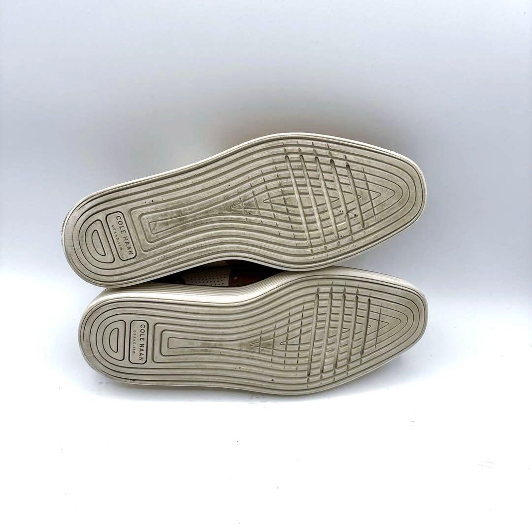 コールハーン　オックスフォード　革靴　ウイングチップ　パンチング　24.5