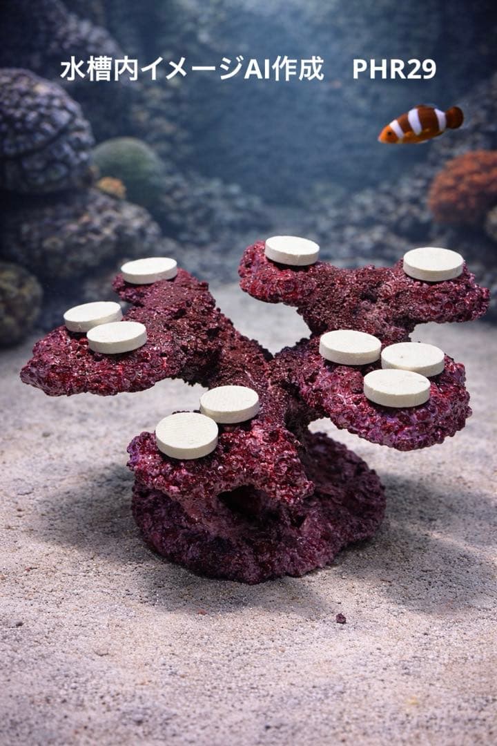 【送料無料】人工ライブロック　PHR29／10穴加工　アク抜き済み安心塗料使用