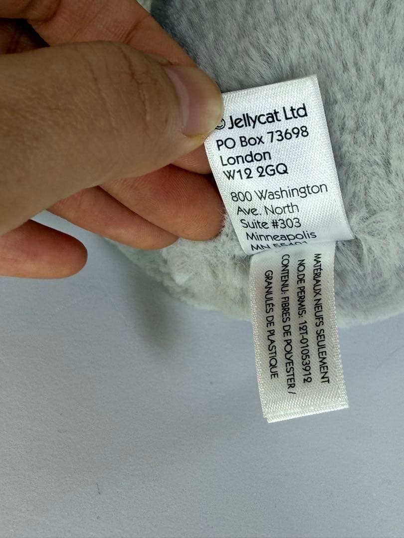 ぬいぐるみ Jelly cat medium silver bashful bunny