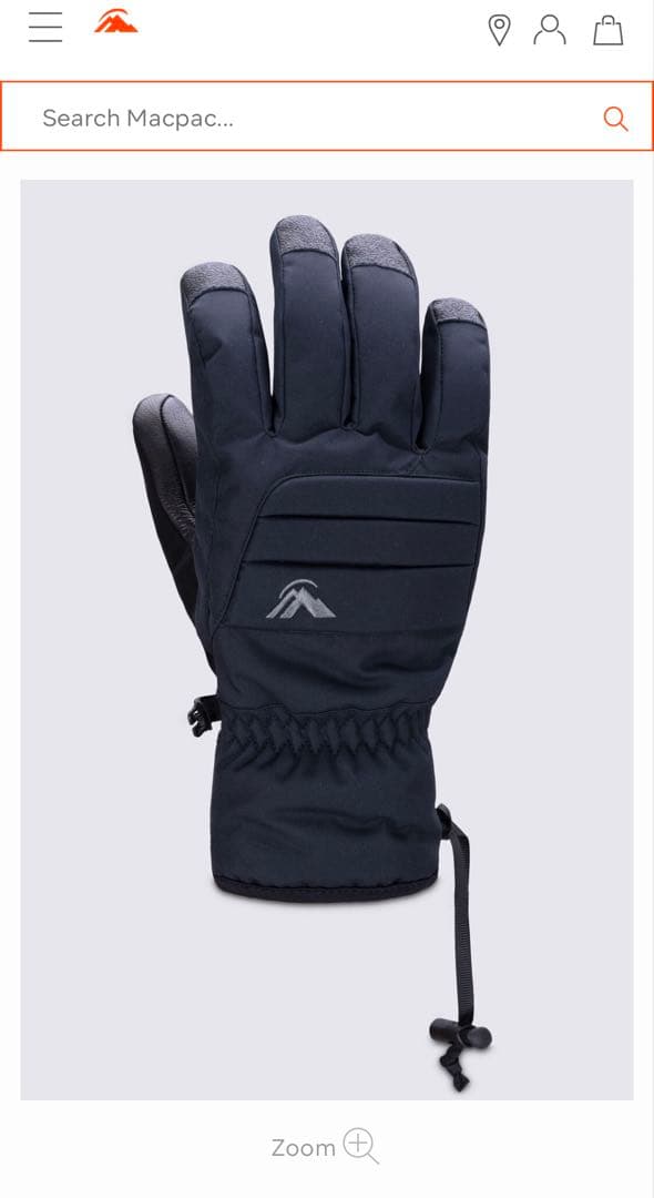 macpac マックパック 手袋 グローブ スキー　スノーボード 裏起毛 XS