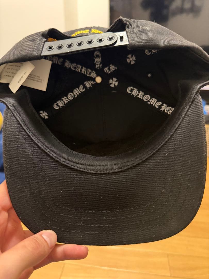 クロムハーツ キャップ黒金 完全正規品