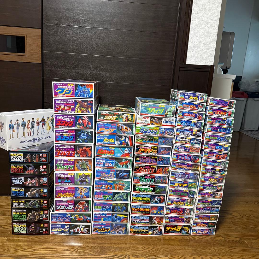 機動戦士ガンダム　旧キット　ガンプラ　コンプリート？
