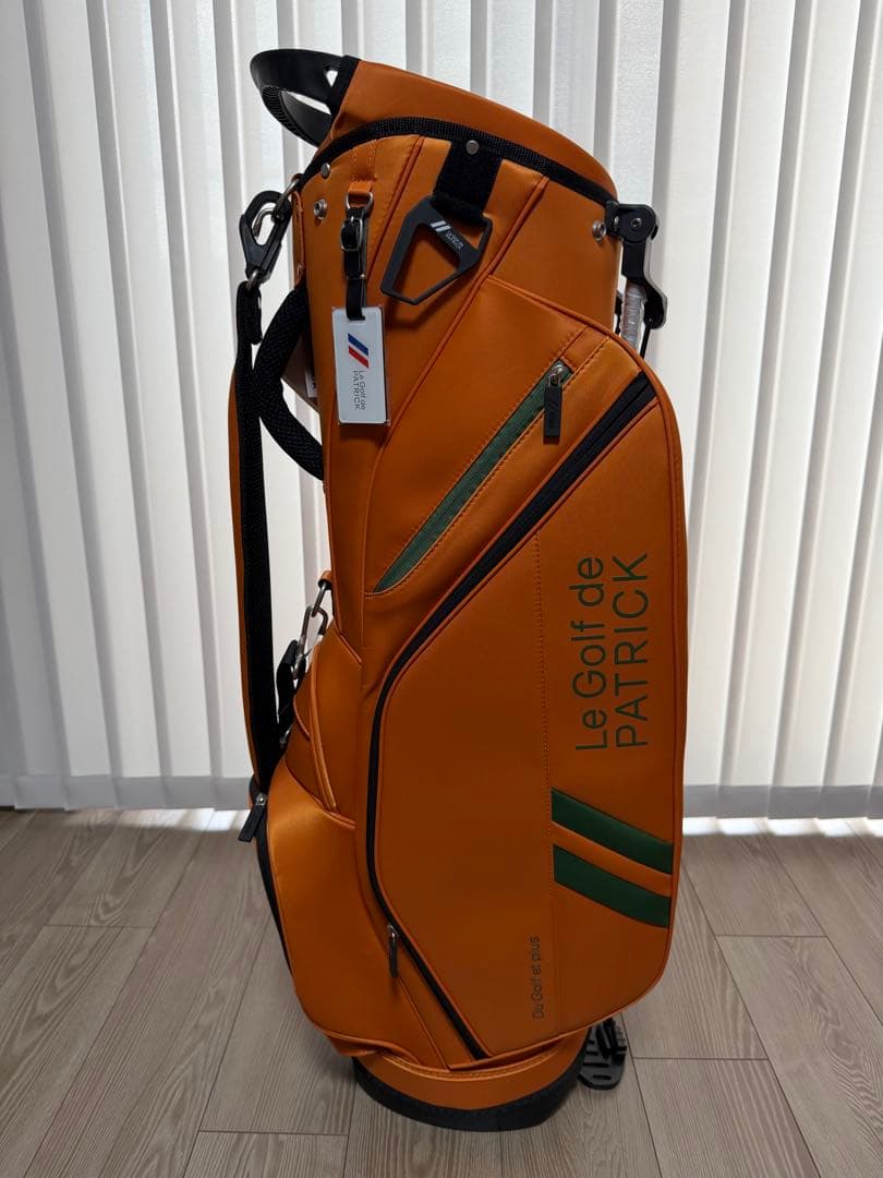 新品未使用　パトリック　キャディバッグ　PATRICK GOLF オレンジ