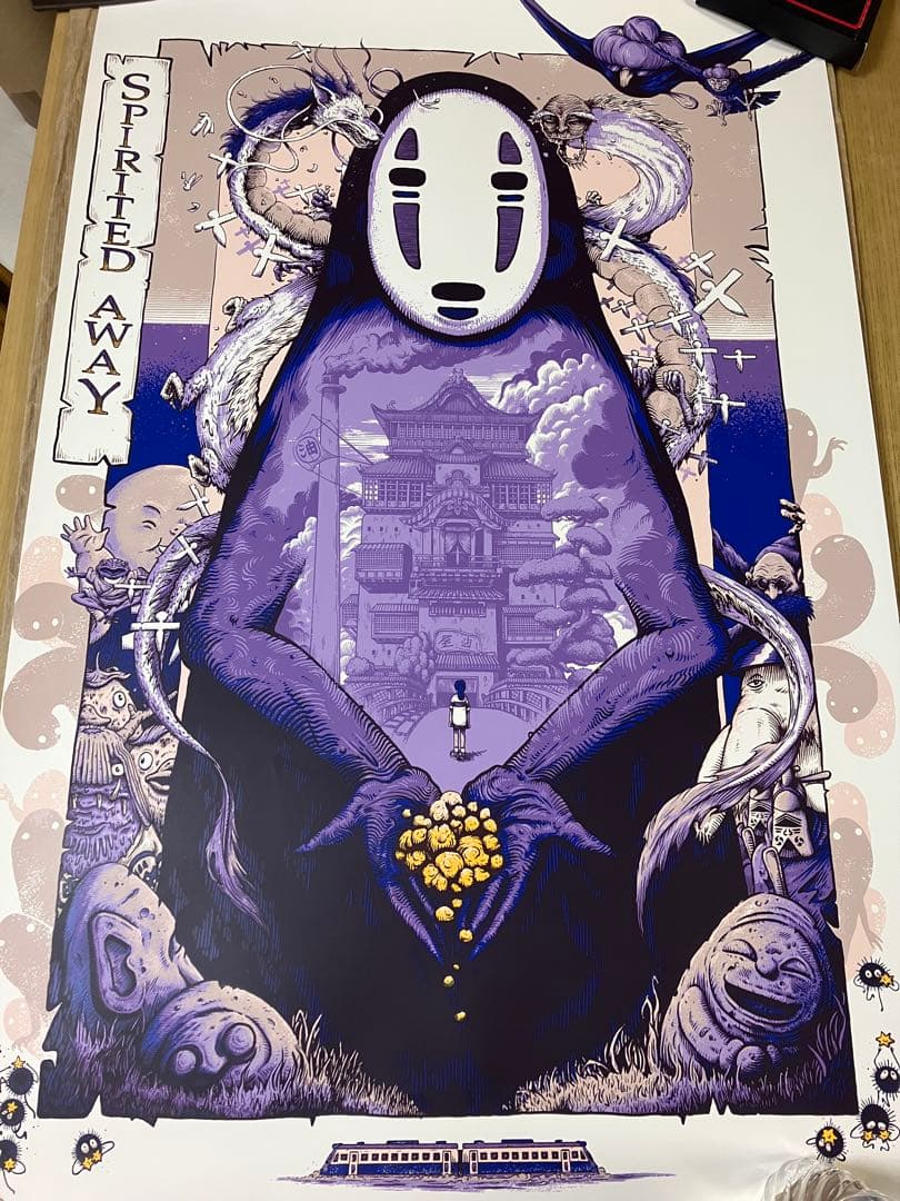 千と千尋の神隠し　版画　シルクスクリーン