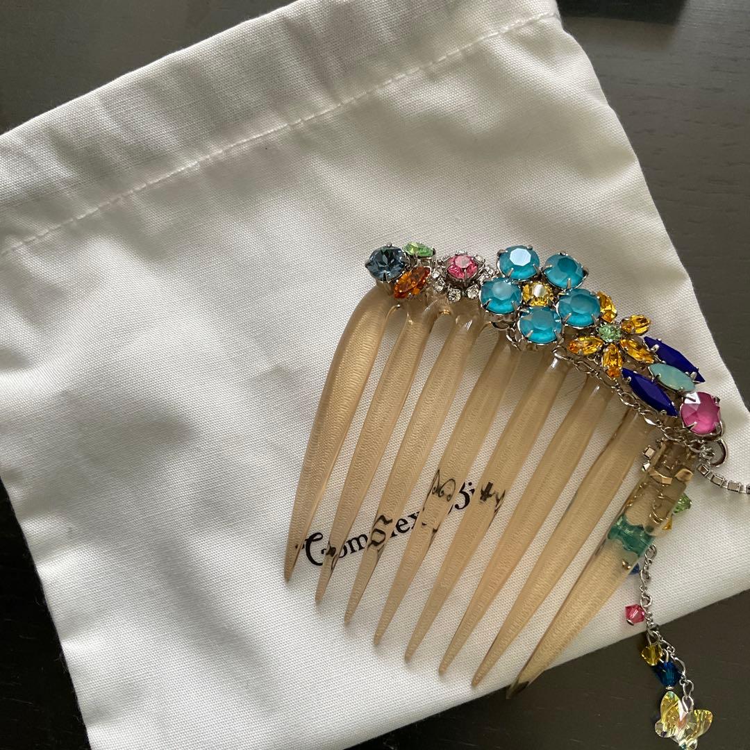 Complex Biz コンプレックスビズ SWAROVSKI フレンチコーム