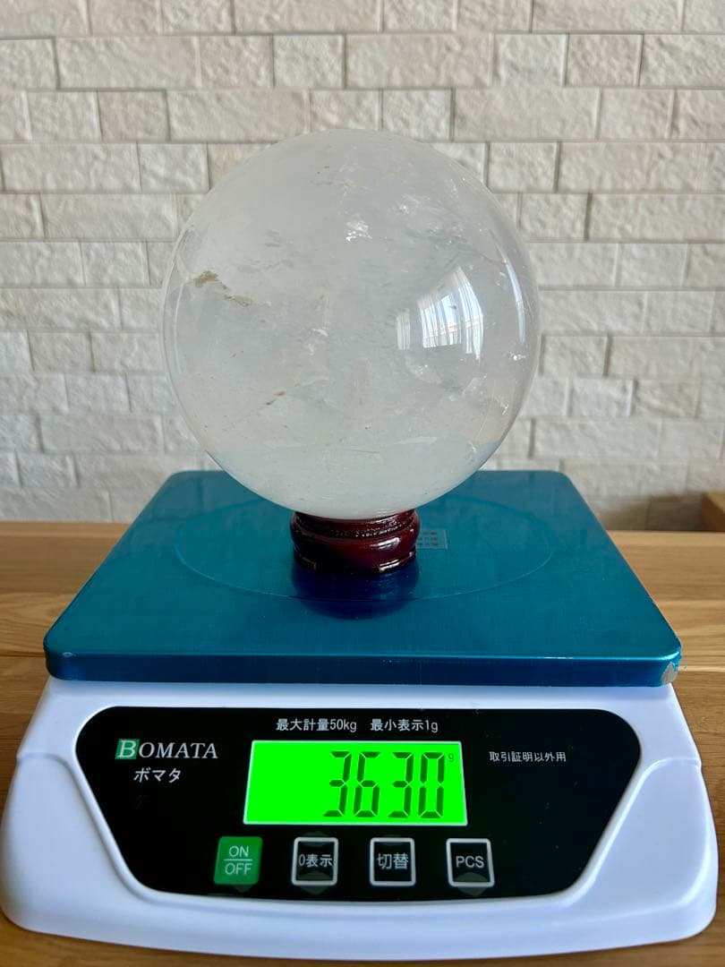 かおりちゃん【超希少✨】ライトニング水晶 3.6kg 大玉
