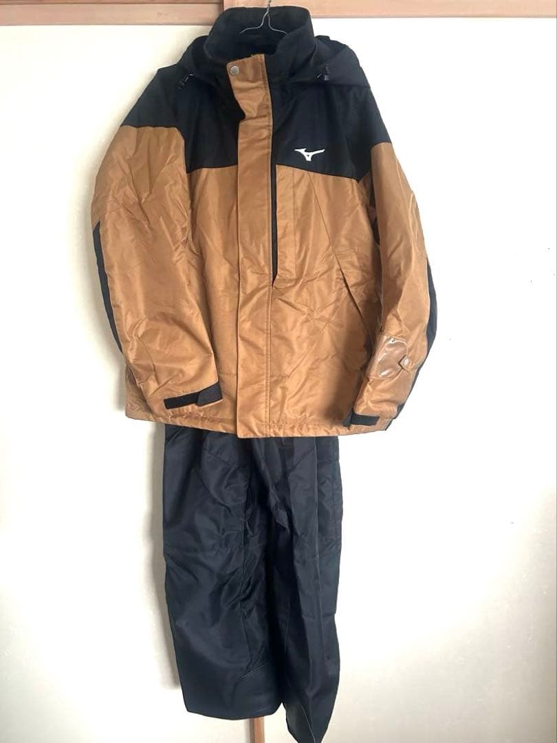 【お値下げ中！】Mizuno スキーウェア Mサイズ ブラウン/ブラック