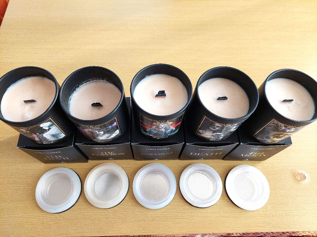 販売終了品☆タロットキャンドル５種セット/マリアオラクル　eight